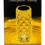 Crystal Diamond Lamp – 16 Colors Rechargeable Table Lamp with Remote & Touch Control | Fancy Lamps for Bedroom, Side Table & Home Decor